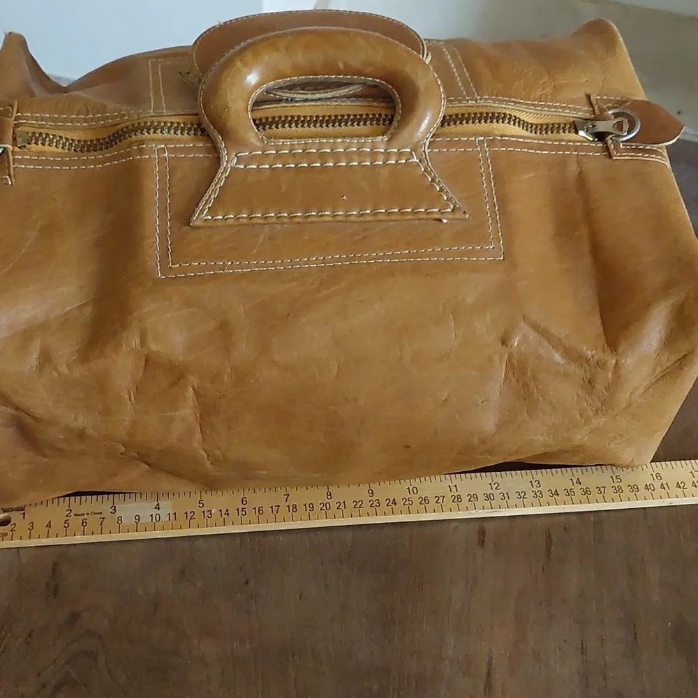 Vintage Suede Leather Carriel Yidi Zipper Camera Bag/Satchel *FINAL PRICE* ♡♡ - Picture 7 of 16